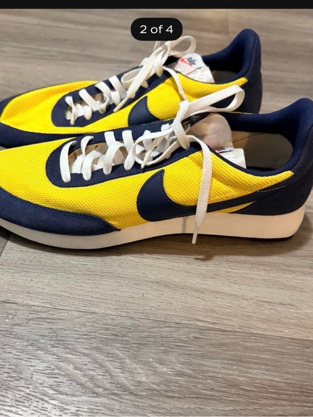 Nike Men’s Yellow & Navy Retro Runner Sneakers